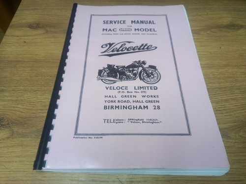 Velocette mac starrrahmen - velocette,