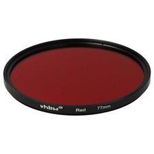 Universal Farbfilter für Kamera Objektive mit 77mm Filtergewinde - Rot
