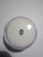 1 echter oval facet Saphire  clean-eyeclean  jungle green ca. 5,1x3,9mm 0,52ct
