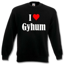 Sweatshirt Sweater I Love Gyhum für Damen Herren und Kinder versch. Farben