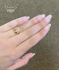 Claddagh Ring Goldfarben, Irischer Freundschaftsring Herz Krone Hände Schmuck