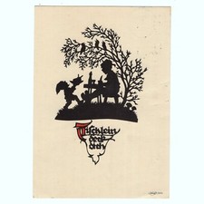 Künstler-AK Scherenschnitt v