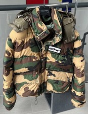 100% AUTH. OFF — WHITE VIRGIL ABLOH LOUIS VUITTON DOWN JACKET L