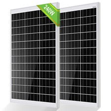 240W Solarpanel Solarmodul 12V 120Watt Monokristallin für 12V Solarpanel-Kit