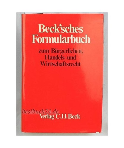 Beck sches formularbuch - formularbuch, zum