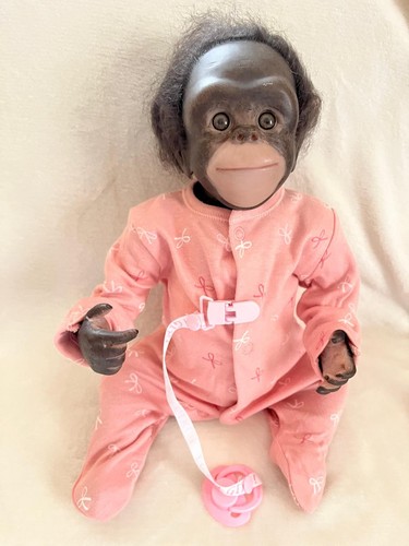 Reborn baby monkey - baby, puppe