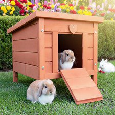 Kaninchenstall Hasen Stall Mini Haus für Auslauf Freilauf Gehege Kaninchen Käfig