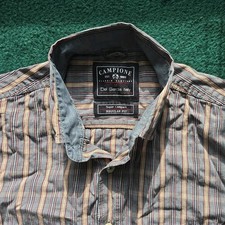 CLAUDIO CAMPIONE Herren Hemd in Größe M, Mehrfarbig Kariert - Top Zustand 