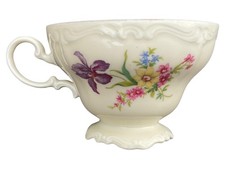 Rosenthal Teetasse Pompadour Porzellan Weiß Klassisch Blumenmotiv