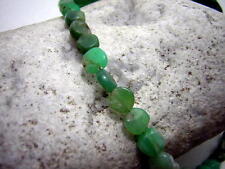 CHRYSOPRAS MÜNZ KETTE 925 SILBER KARABINER 45 CM WUNDERSCHÖN X1778 * 