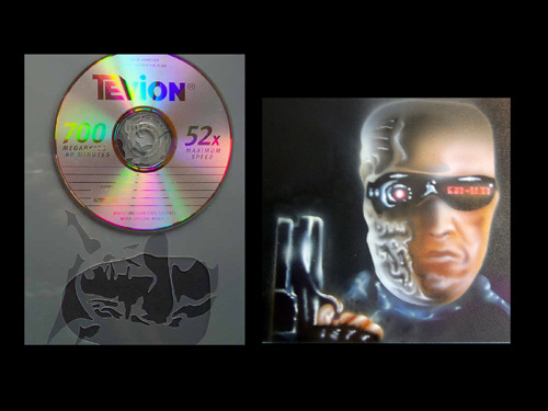 Airbrush schablone step - schablone, by