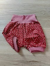 kurze Pumphose,Punkte, Neu,Handmade,Baumwolle, Gr.80-92,Unisex,Babys,Kita,Urlaub