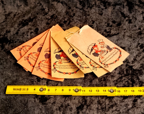 Alte papiertüten mit - 7,