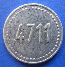 alte WERTMARKE KÖLN 4711 Kölnisch Wasser Pfandmarke Alu 20 Pfennig Me 17017.1