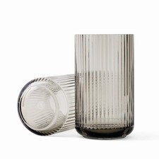 Lyngby Vase Glas Grey Smoke 25
