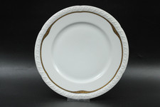 Hutschenreuther Hohenberg Blumen schwarz / gold Speiseteller Vintage Ø 25 cm