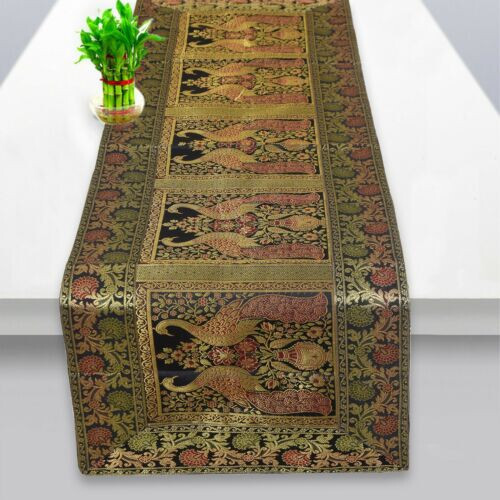 Gold banarsi brokat seide - gold,
