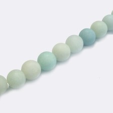 Amazonit Perlen rund ca. 8 mm matt Halbedelstein ca. 45 Stück nenad-design E127