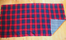 Zara Schal kariert blau rot schwarz weiß Wolle