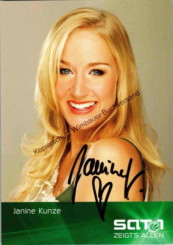 Original autogramm janine - original,