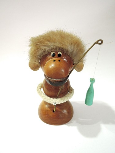 Lustiger affe als angler - als,