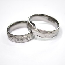 Edelstahl Ringe Partnerringe Silber matt/glanz Damen Herren Trauringe  Ehering