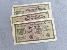 alte Reichsbanknoten 1.000