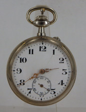 Offene Herrentaschenuhr Stahl/Nickel um 1915 - SEHR GUT ERHALTEN (95236)