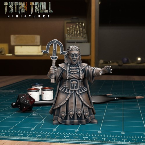 Zwerg priesterin miniatur - zwerg,