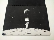 13" Apple Macbook Air Hardcase Hülle Case Cover Skin "Man on the Moon"