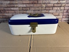 enamel little Cookie box Brotkorb  Gebäckdose VEWAG Emaille 1930