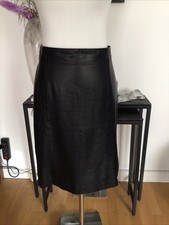 HALLHUBER  Lederrock schwarz