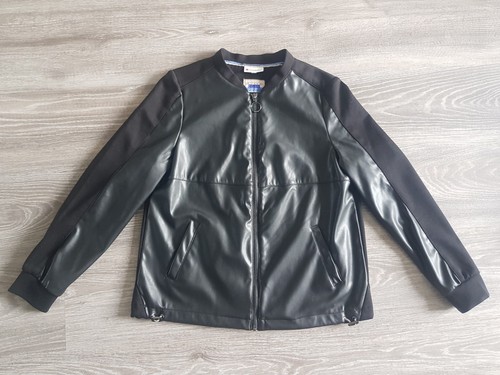 Kunst lederjacke stoffmix - lederjacke,