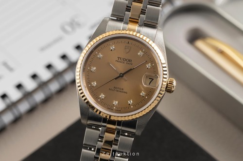 Tudor prince date stahl gold - date,