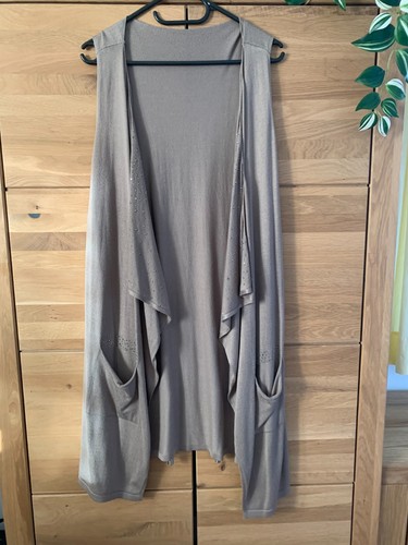 Damen longweste taupe - damen, mit