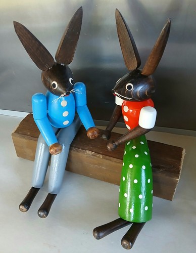 Altes osterhasen pärchen - osterhasen,