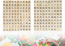 200 Holzbuchstaben Set für