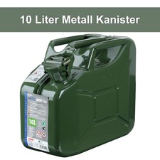 10L Benzinkanister Reservekanister Metall Kraftstoff Diesel Kanister