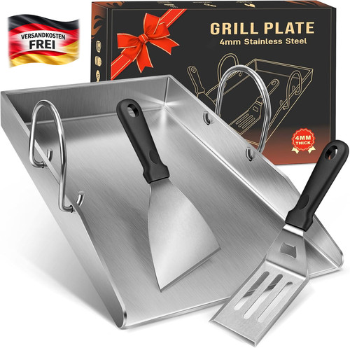 Grillplatte plancha edelstahl - grillplatte,