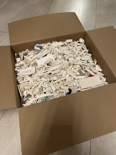Lego steine konvolut weiß - weiß, 5kg
