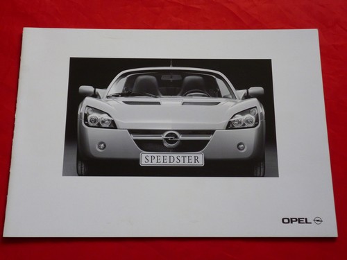 Opel speedster prospekt - speedster,