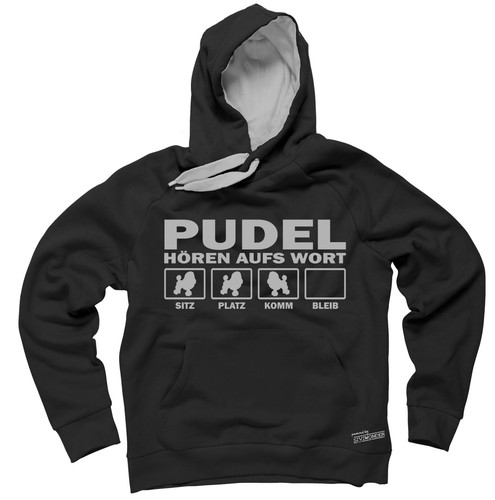 Sweatshirt pudel hören aufs - sweatshirt,