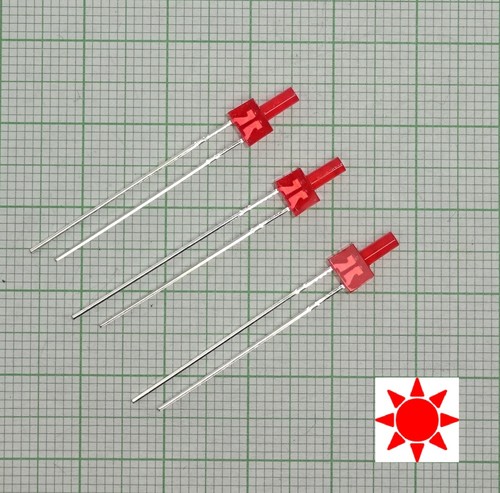 Stück blink led 2mm rot - stück,