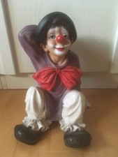Keramik Clown handbemalt, L