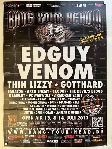 Edguy venom konzertposter - venom,