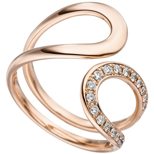 Damen ring 585 echt rosegold - 585,