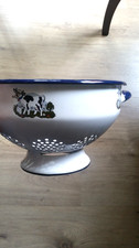 Vintage Emaille Sieb Seiher