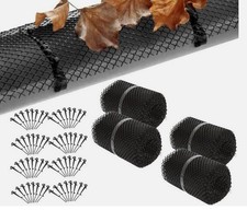 MONZANA® Laubschutz Dachrinnenschutz  Regenrinne Kunststoff Clip schwarz 24 Mete