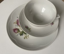Sammeltassen Gedeck 3-teilig Graf von Henneberg Porzellan Ilmenau DDR