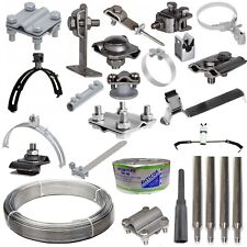 ✅ Blitzableiter Material Blitzschutz Tiefenerder Aluminium Draht Halter Klemmen